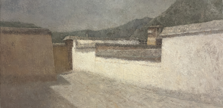 19《拉卜楞寺之三》布面油画40cmX80cm  2024年.jpg