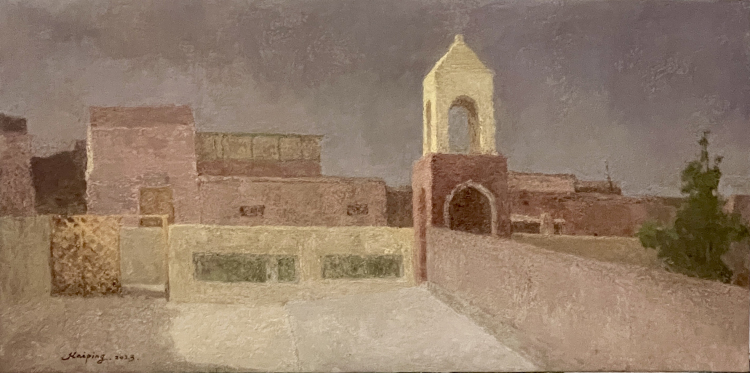 08《喀什仲夏》布面油画40cmX80cm  2023年.jpg