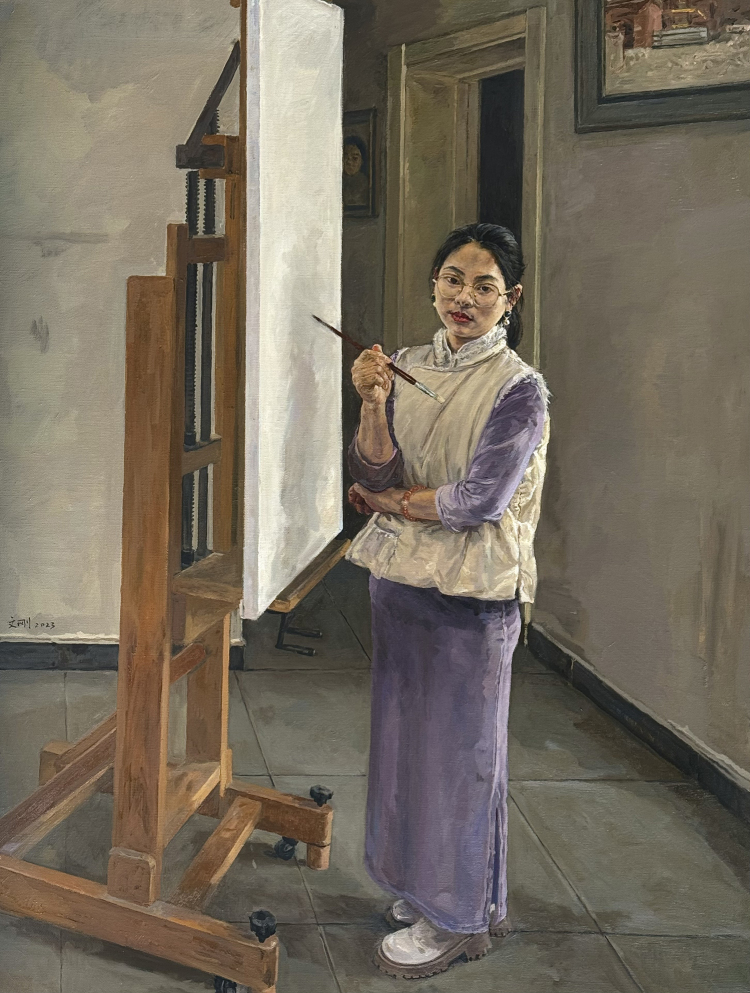 20《画室系列之二 》120×90cm  布面油画 2023.jpg