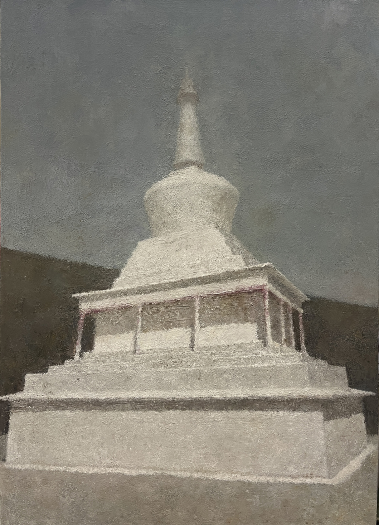 12《白塔之二》布面油画70cmX50cm  2024年.jpg