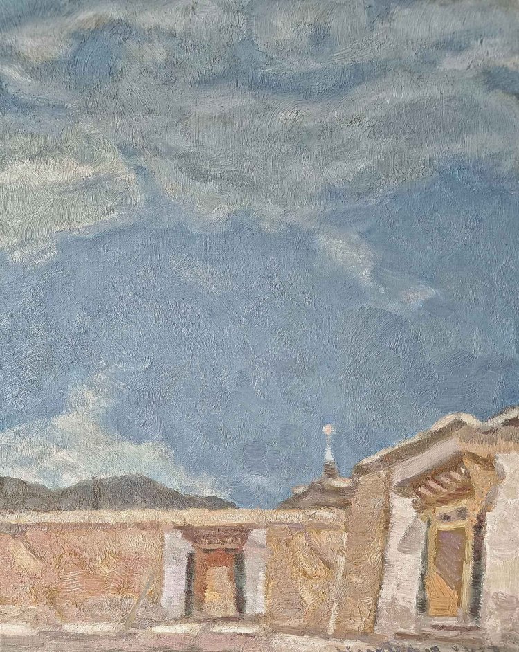 16《云淡》布面油画40cmx30cm 2024年.jpg