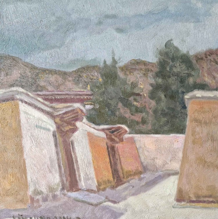 12《七月拉卜楞寺》N05布面油画40cmx40cm 2024年.jpg